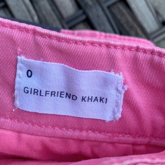Gap Girlfriend Khaki - French Pink with Navy Side Stripes - Picture 13 of 16